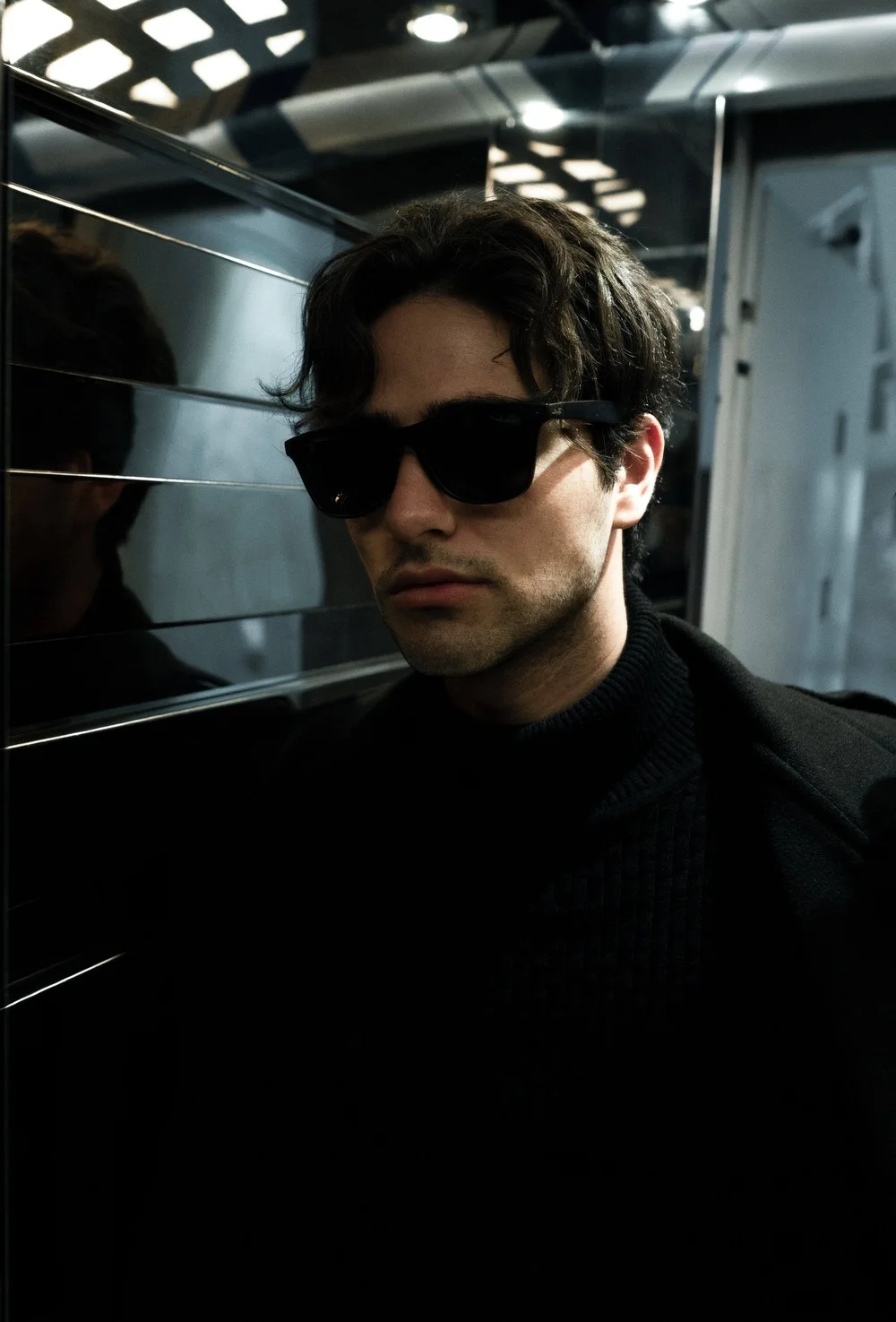 Portrait of a man wearing sunglasses